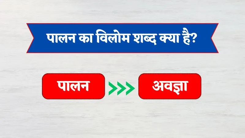 Palan Ka Vilom Shabd